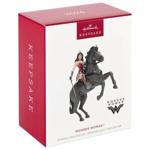 New! Wonder Woman on Horseback Hallmark Keepsake Ornament DC Comics Superhero